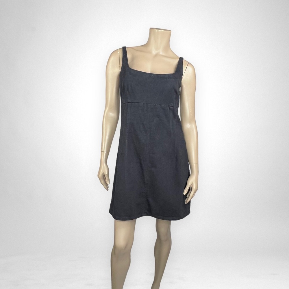 NWT BDG Black Denim Dress Large‎ Summer Casual